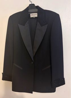 Albert Nipon Black Tuxedo Set Size 10