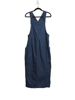 L.L.Bean Women's Denim Overall Dress Size 10-PET