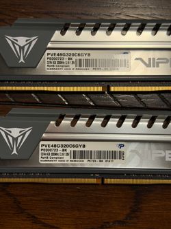 16GB DDR4 RAM — 3200mhz, Patriot Manufacturer.