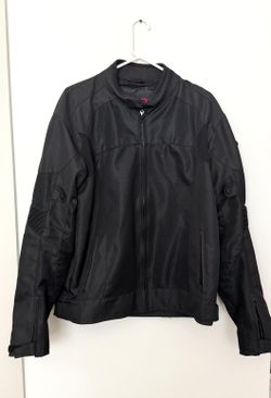 Men's Black BiLT Motorcycle Riding Jacket Size Large Tall