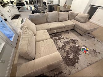 Sofa with rug