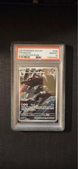 Pokemon 2024 Houndoom 066/064 Illustration Rare Shrouded Fable GEM MINT PSA 10