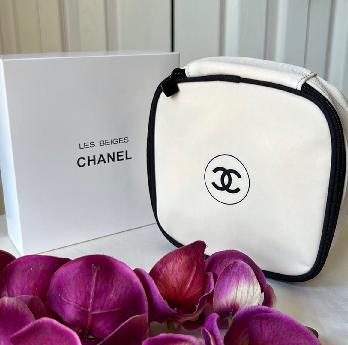 Chanel Les Beiges Toiletry Makeup Pouch Bag