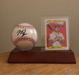 Mike Trout Signed Autograph MLB Baseball