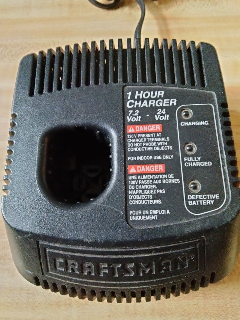 Craftsman 1 Hour Charger for 7.2-24V Batteries