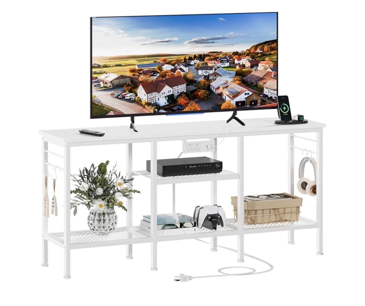 TV Stand with Power Outlets 55