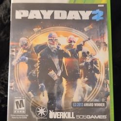 PayDay 2 Xbox 360 Case and Manual Inserts Only No Disc No Game