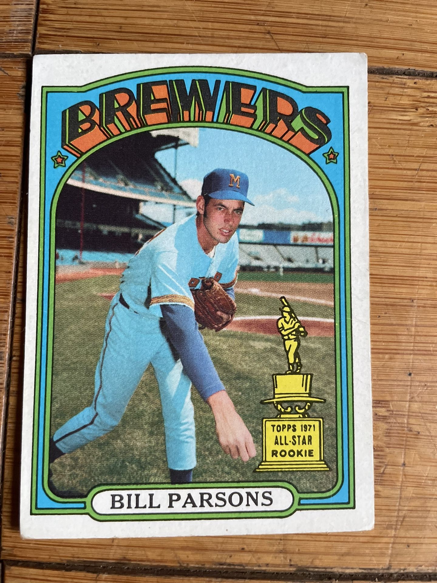 1972 Topps - #281 Bill Parsons Baseball Card