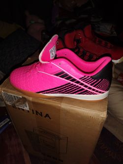 Hawkeye SOCCER SHOES / Pink N Black Indoor /outdoors