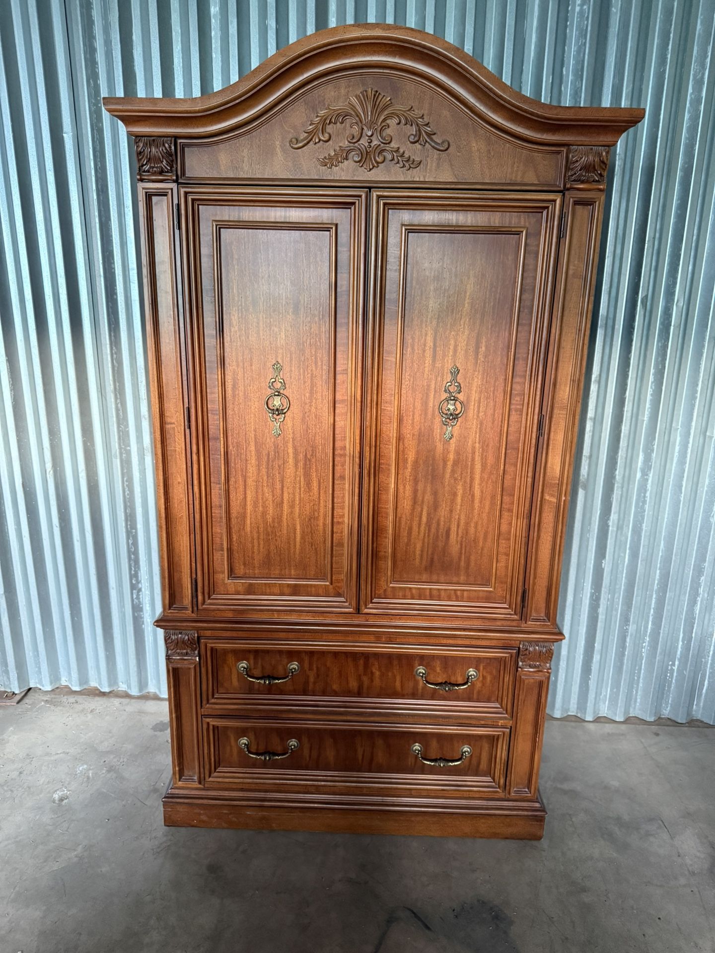 Stanley Solid Wood Armoire Cabinet