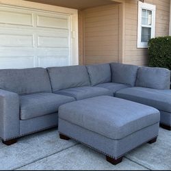 Costco Thomasville Sectional Couch/Sofa with Ottoman | FREEEE DELIVERY