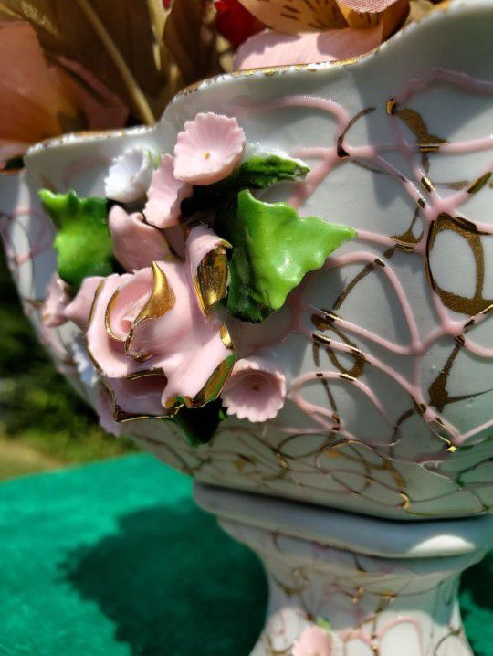 Vintage Lefton Porcelain Candy Dish