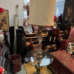 Antique Table Floor Lamp 