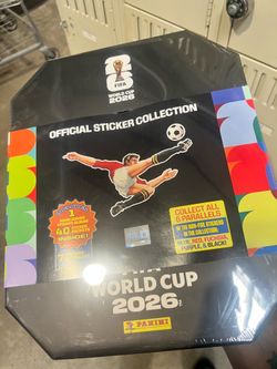 FIFA World Cup Panini sticker book and cover