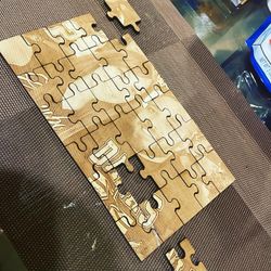 Wood Photo Engraving Puzzle