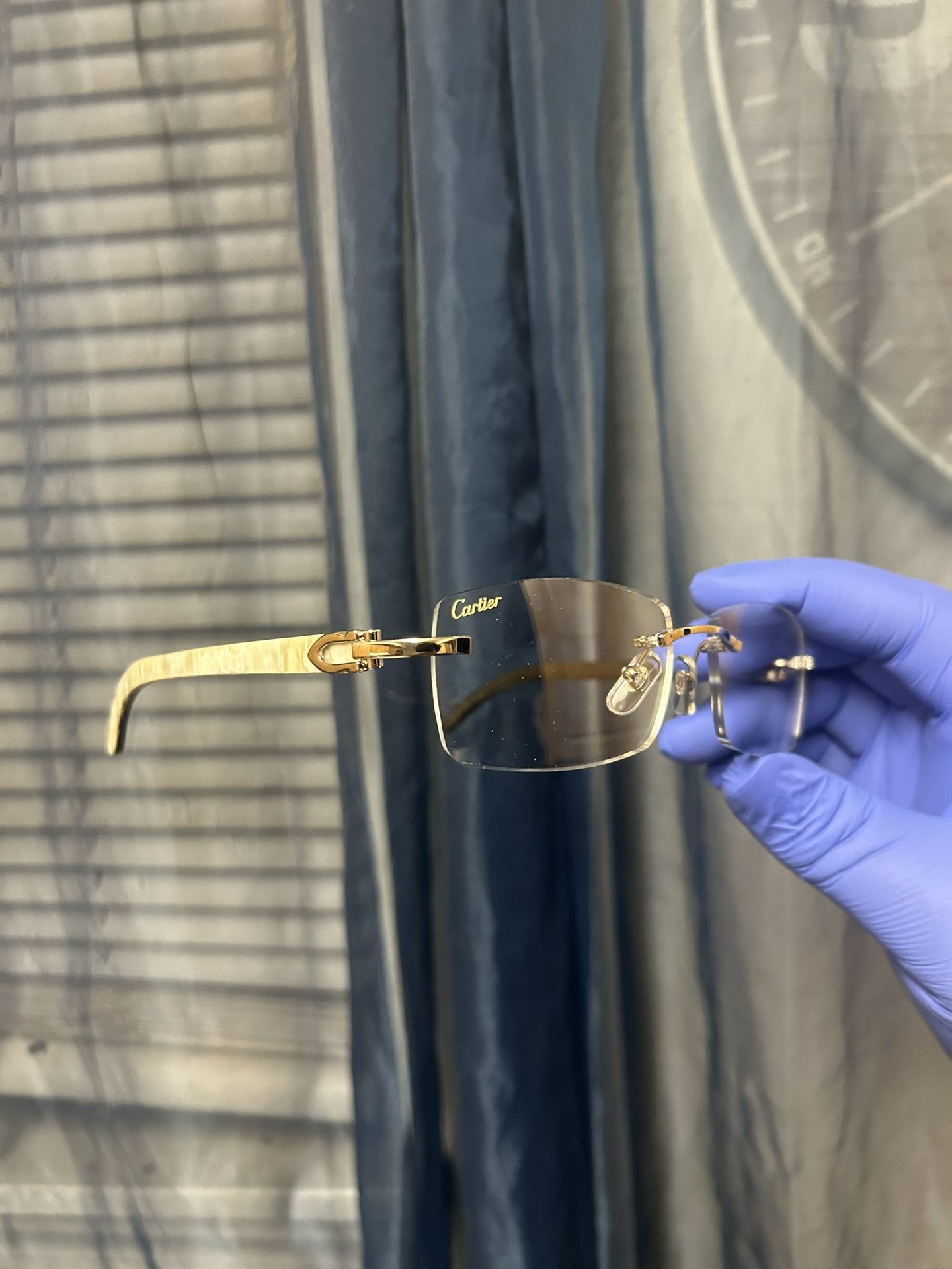 Cartier Buffalo Horn CT0046O 002 OF9 Glasses ( 140MM ) genuine horn