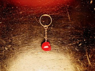 Turquoise Skull key ring