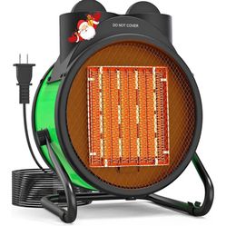 Outdoor Heaters for Patio, 1500W Electric Heater with 90°Adjustable Angle, Overheat Protection & 2S Fast Heating, Greenhouse Heater for Patio, 