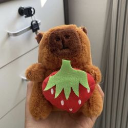 Capybara Plush Keychain