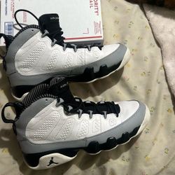 White, Gray & Black Boys Air Jordan’s  # 45 High Tops