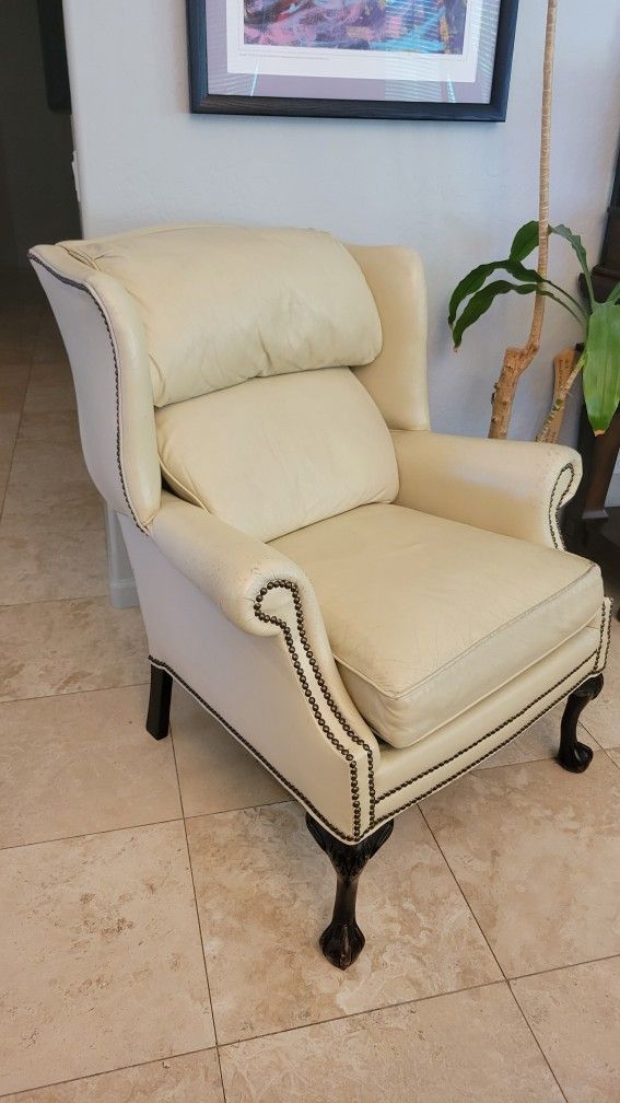 Leather Chair - Wingback