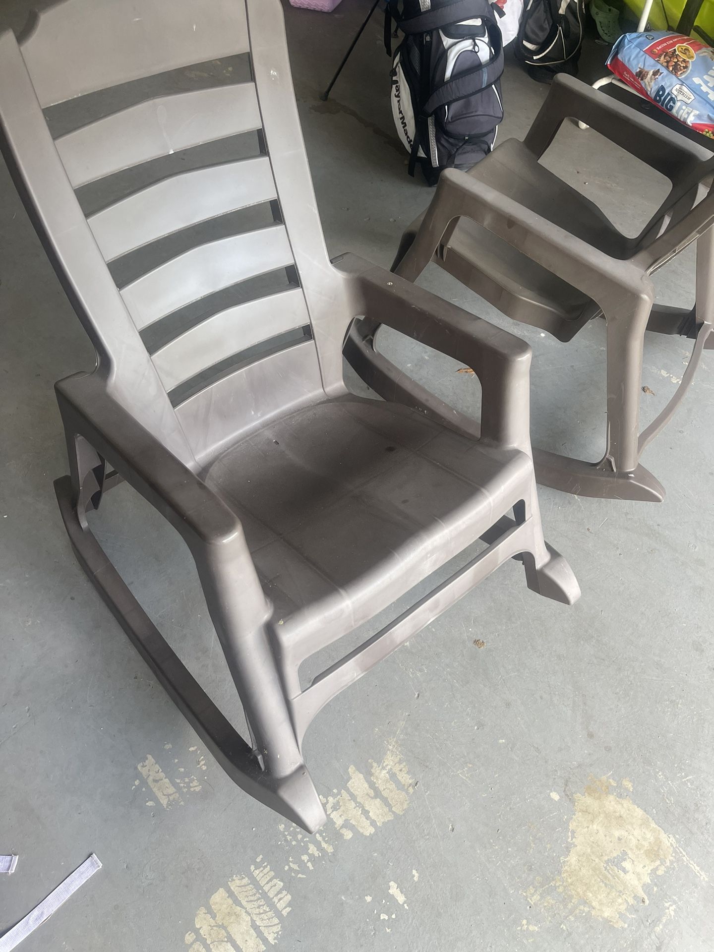 Big Easy Plastic Outdoor Rocking Chair Mushroom