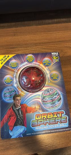 Orbit Sphere Hover Ball toy, red