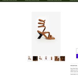 Nora Lozza Itza Sandal Woman’s Shoes Size 40 D EU 10 US New Movie Star Shoes