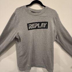 💎 Grey Replay Hoodie – Almost New, Great Deal!