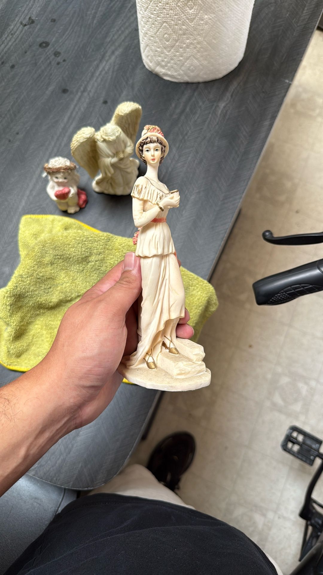 Vintage 1920's Woman Resin Sculpture Statue