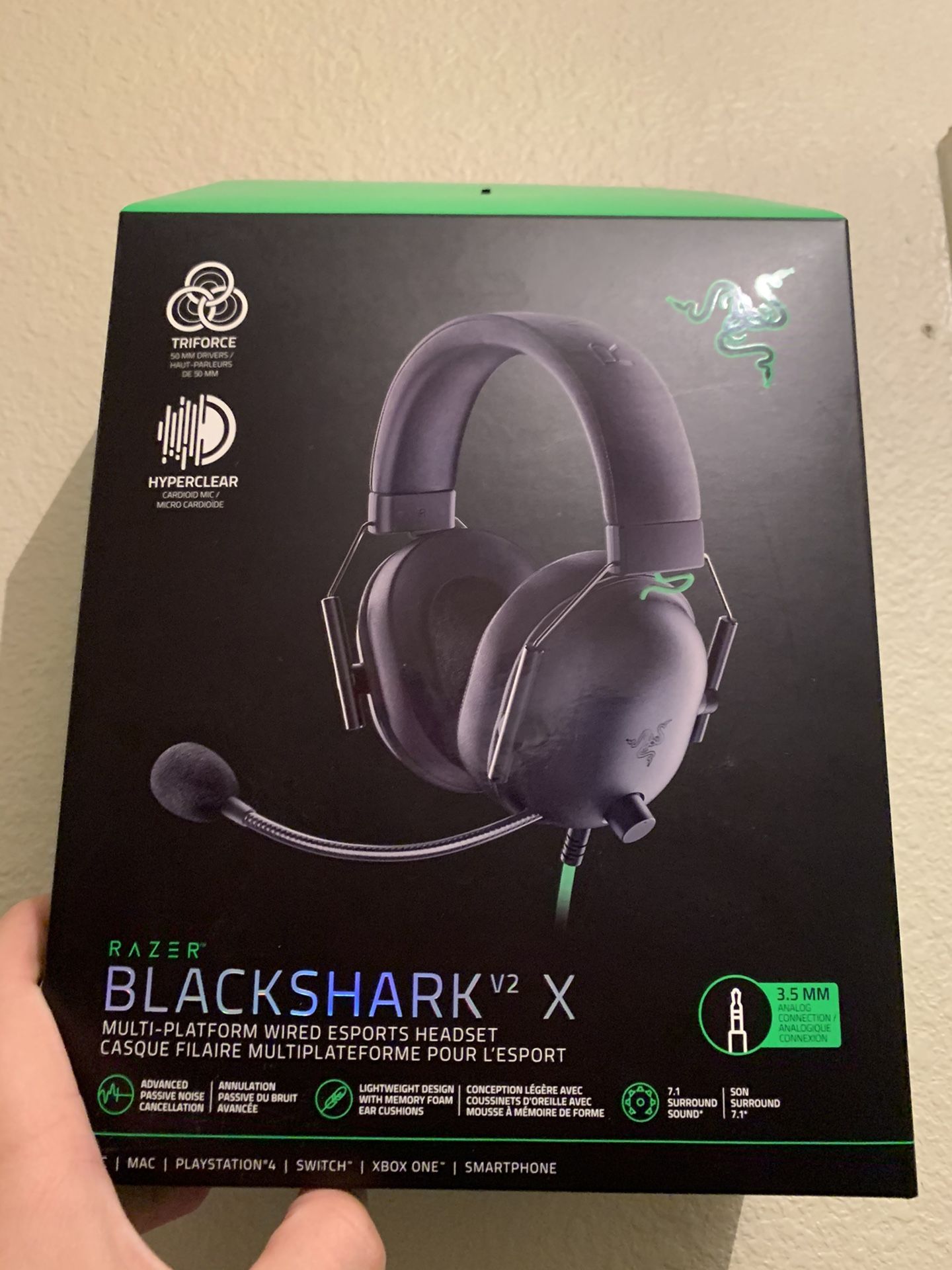 Razer Blackshark V2 X Gaming Headset/Headphones