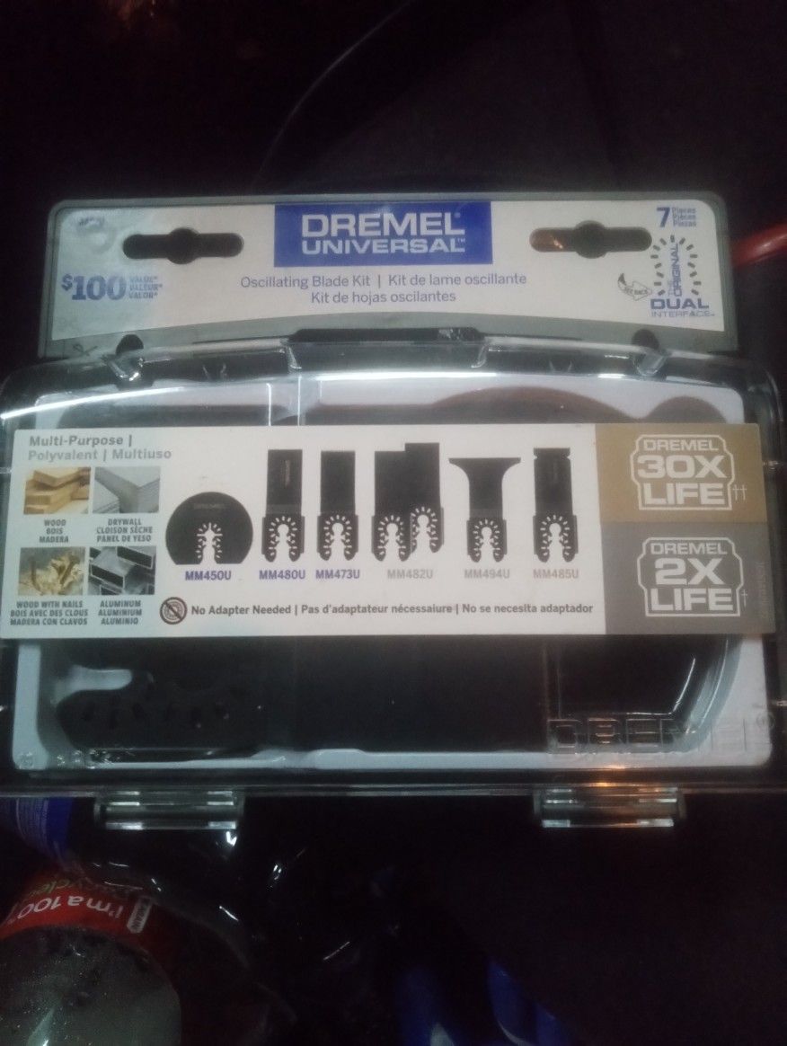 Dremel Universal Dual Interface Oscillating Blades 7pc