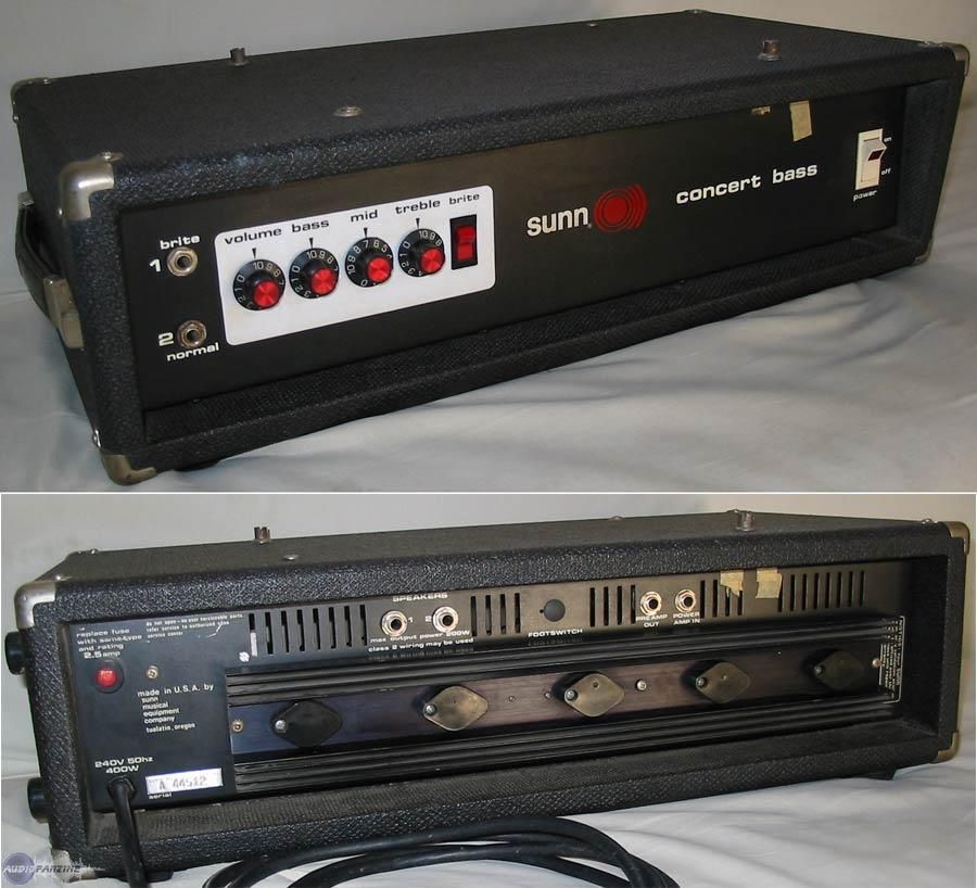 Sunn Concert Bass Head