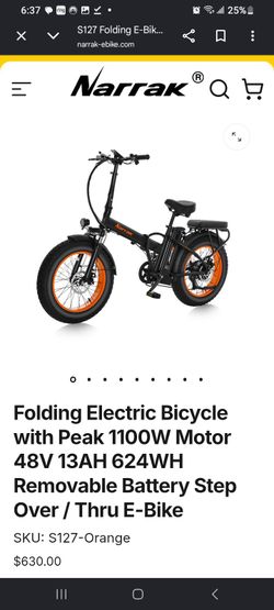 Folding electric bike