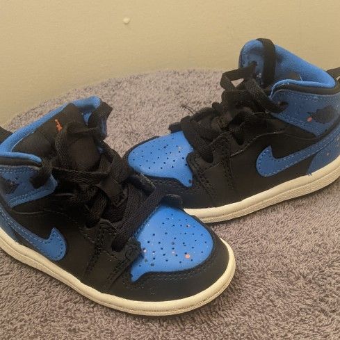 Jordan 1 Mid 'Royal Paint Splatter' TD