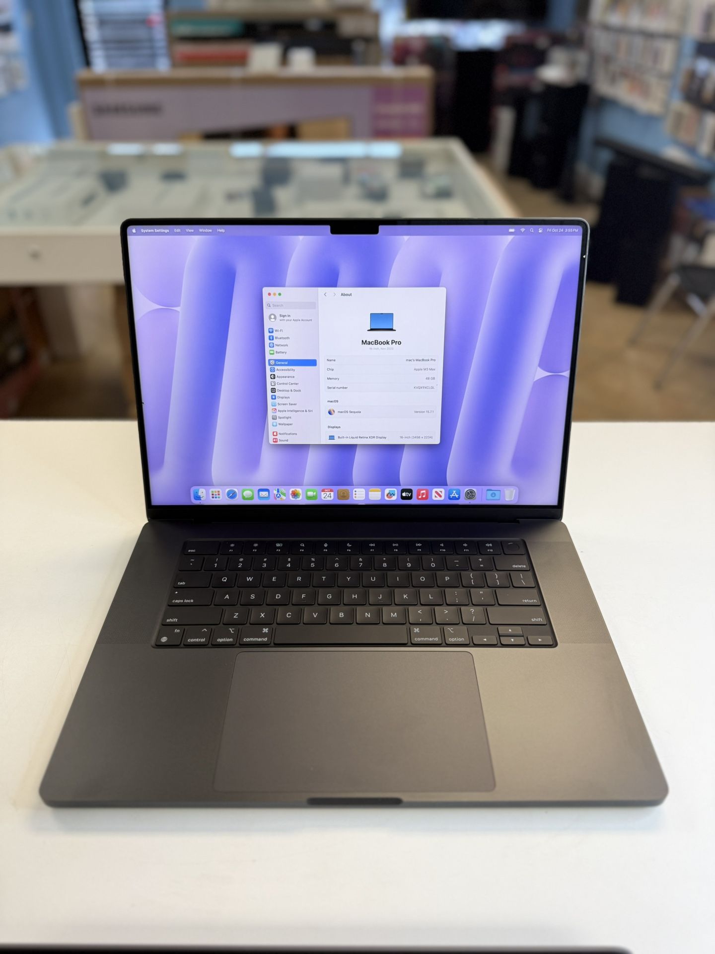 MacBook Pro 16inch M3 Max 48GB Ram 1TB ssd - 40-core Midnight Black