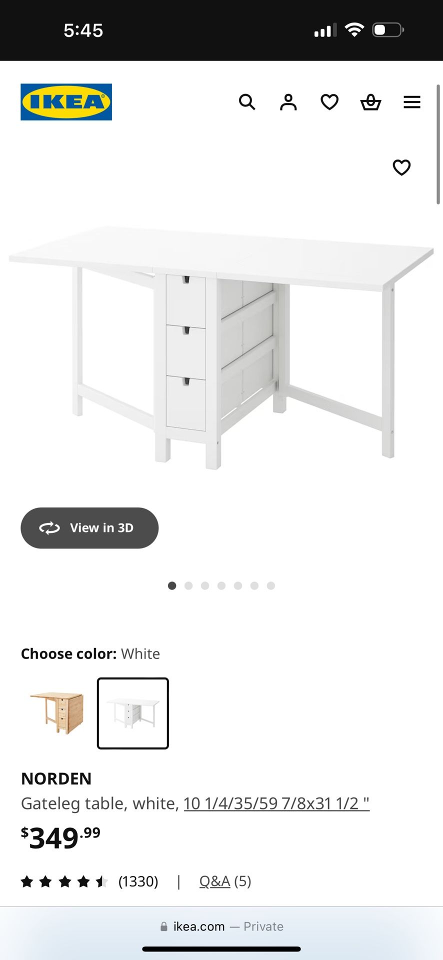 Norden IKEA Table