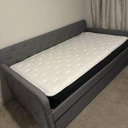 Twin Trundle Bed With Mattress 