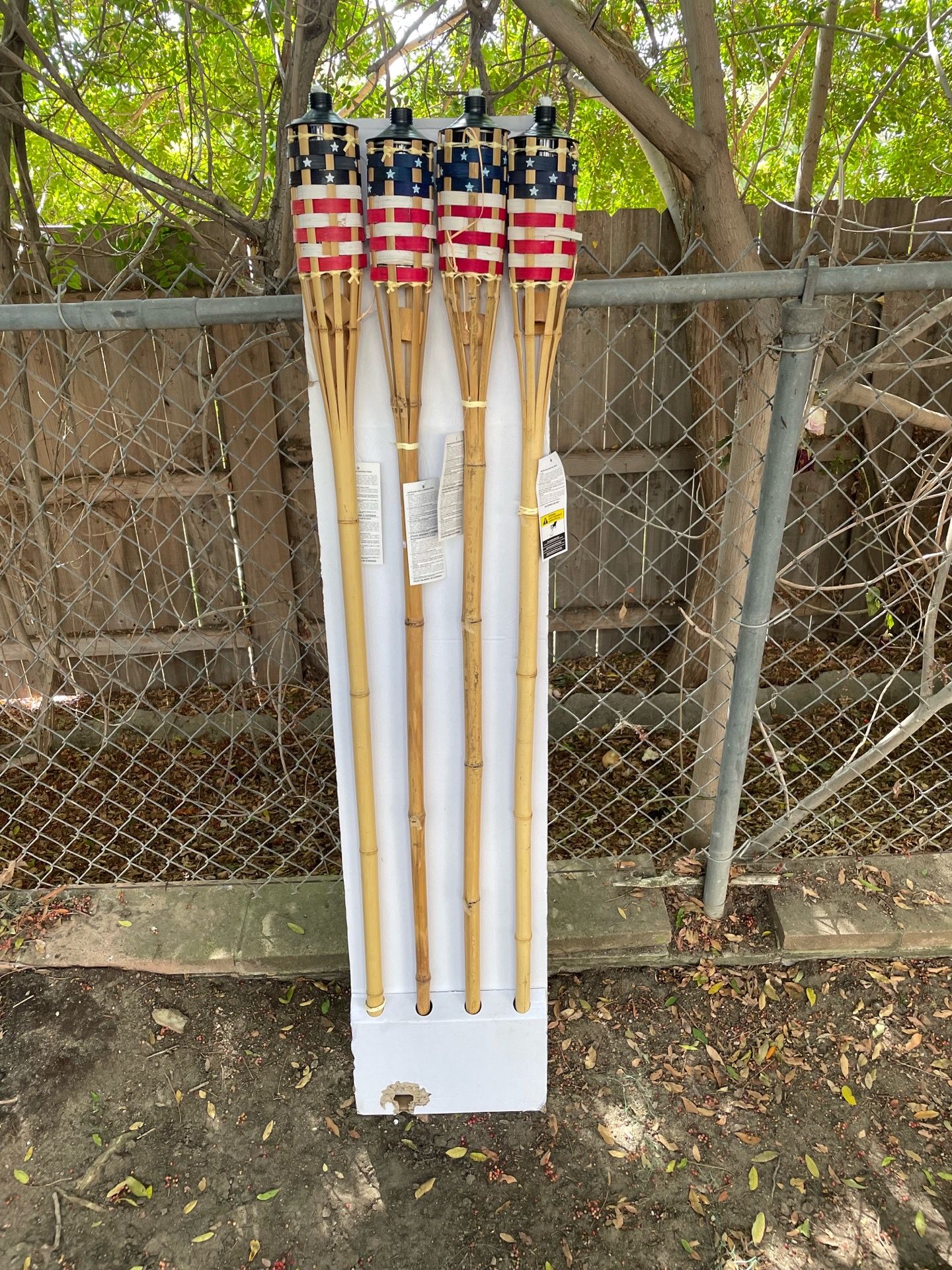 American Flag torches