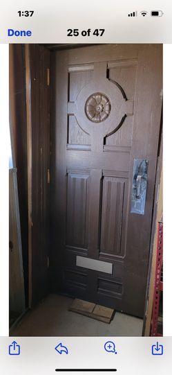 Antique solid wood front doors