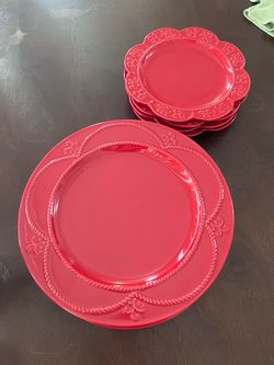 Princess house Marbella Ruby dinner plates