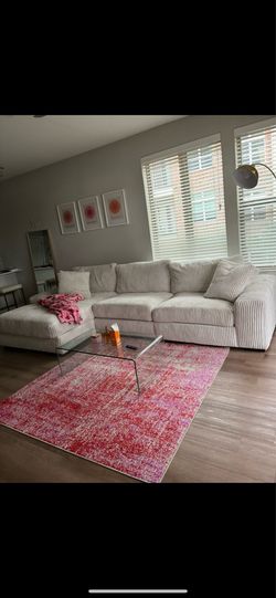 Ivory sectional couch