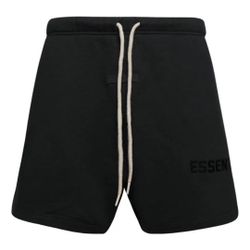 Fear of God Essentials Cream Drawstring Sweatshort Jet Black