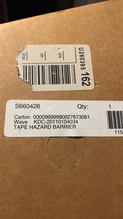 Tape Hazard Barrier