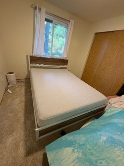 Queen mattress and frame