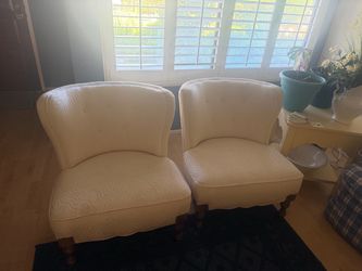 Pair of white seats
