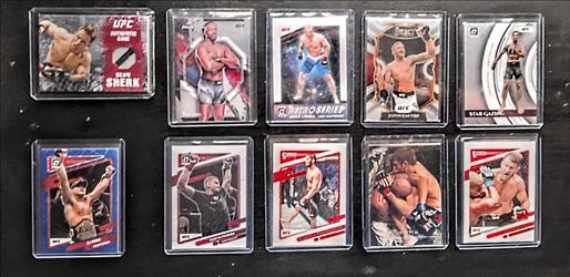 UFC legendary fighters 10 card lot .