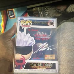 Funko Pop! Animation Jujutsu Kaisen Satoru Gojo BoxLunch Exclusive Signed