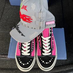 Pink  Pearlized Old Skool vans