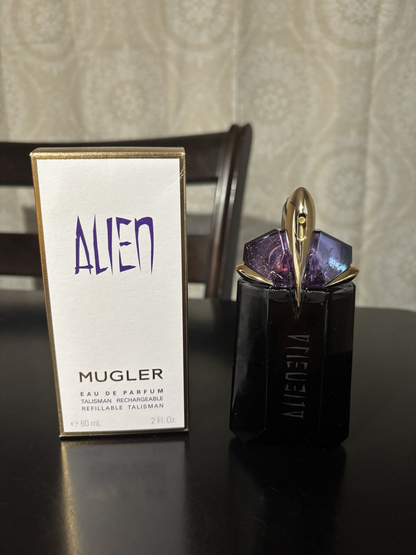 Alien Mugler 2 oz Bottle Authentic Designer Fragrance  90% Full